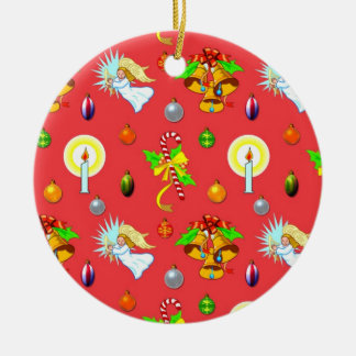 Christmas - Singing Angels & Golden Bells Ceramic Tree Decoration