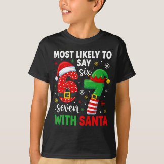 Christmas Six Seven Gen Alpha Meme T-Shirt