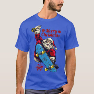 Christmas skateboarding santa 33 T-Shirt