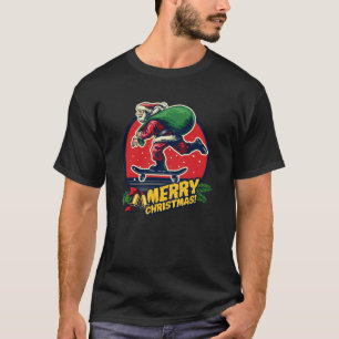 Christmas Skateboarding Santa Essential T-Shirt9 T-Shirt