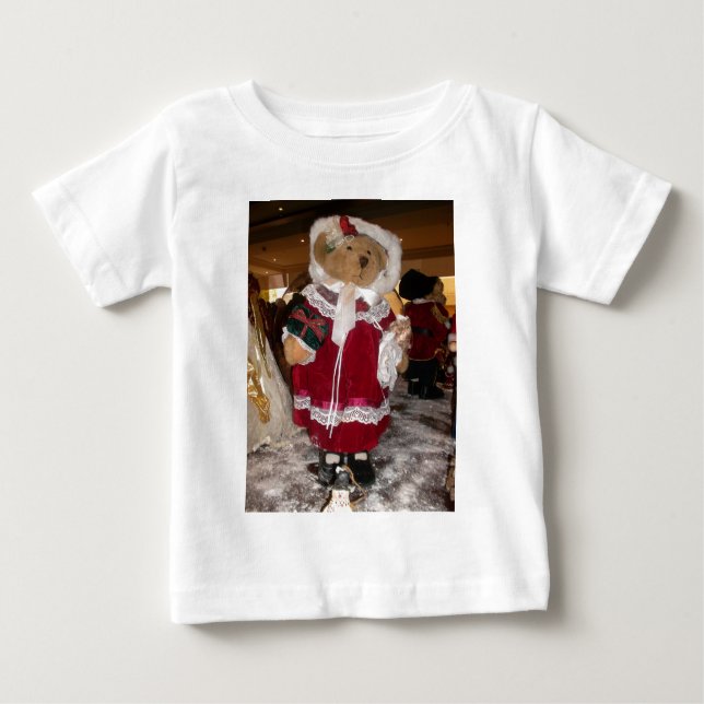 Christmas Skater Teddy Bear T-Shirt (Front)