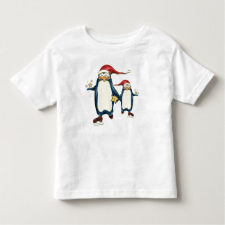 Christmas Skating Penguins Toddler T-Shirt