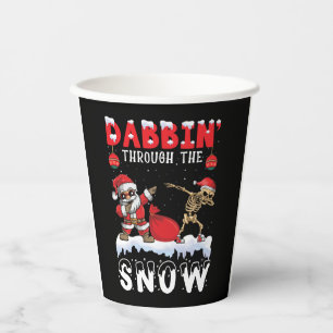 Christmas Skeleton Dab   Paper Cups