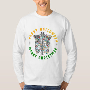 Christmas Skeleton   Funny Gnome Shirt   Halloween
