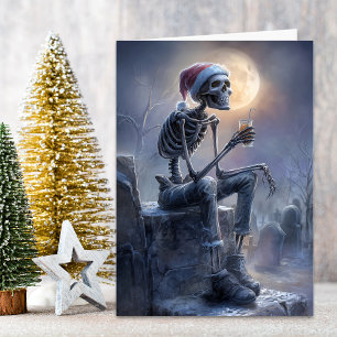 Christmas Skeleton Holiday Card