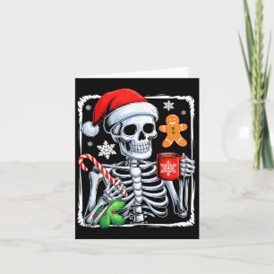 Christmas Skeleton Hot Chocolate Funny Xmas Men Wo Card