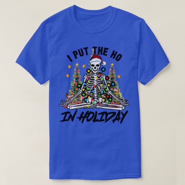 Christmas Skeleton T-Shirt (Design Front)