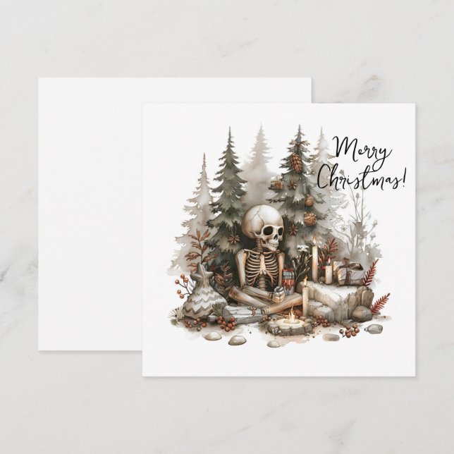 Christmas Skeleton with Christmas Tree (Front/Back)