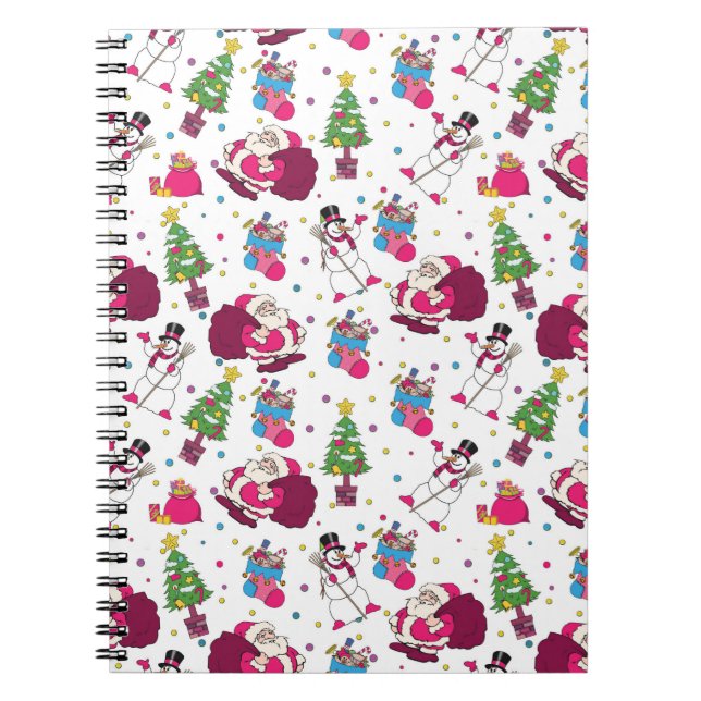 Christmas Sketch  Pattern Notebook (Front)