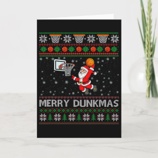 Christmas Sketll Humour Joke Merry Dunkmas Card