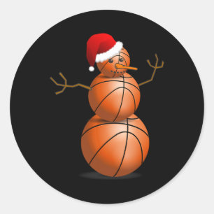 Christmas Sketll Shirt - Sketll Snowman Classic Round Sticker
