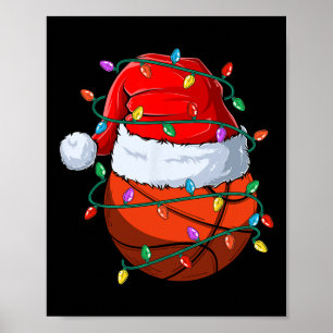 Christmas Sketll Xmas Santa Sports Hat Ll Kids Boy Poster