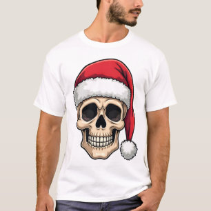 Christmas Skull Funny Santa XMES Men Women T-Shirt