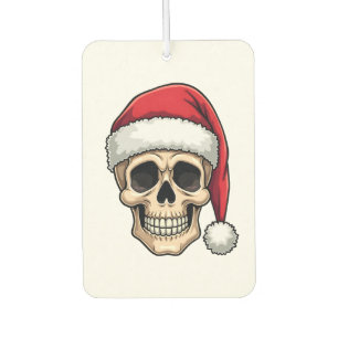 Christmas Skull Funny Santa XMES Men Women T-Shirt Car Air Freshener