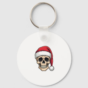 Christmas Skull Funny Santa XMES Men Women T-Shirt Key Ring