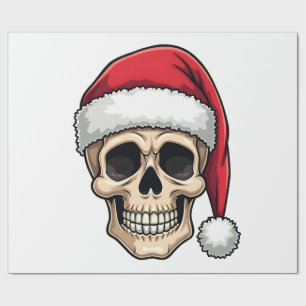 Christmas Skull Funny Santa XMES Men Women T-Shirt Wrapping Paper