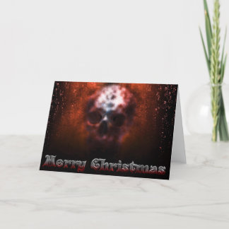 Christmas Skull Holiday Card
