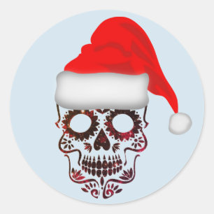 Christmas Skull Stickers