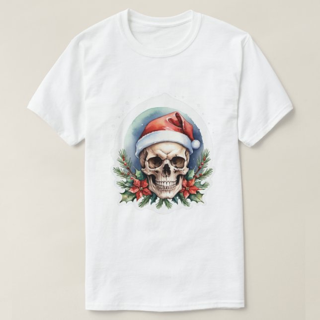 Christmas skull T-Shirt (Design Front)