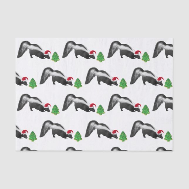 Christmas Skunk Tissue Paper (Front)