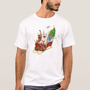 Christmas sledge funny digital drawing T-Shirt
