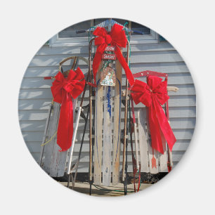 Christmas Sleds Magnet