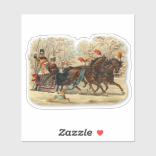Christmas Sleigh Ride Victorian Jingle Bells