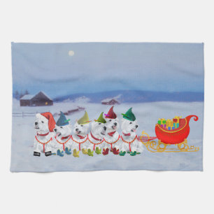 Christmas Sleigh Tea Towel