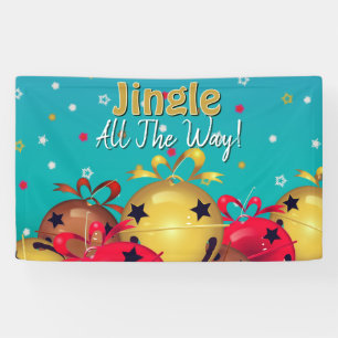 Christmas Sleighbells Holiday Banner