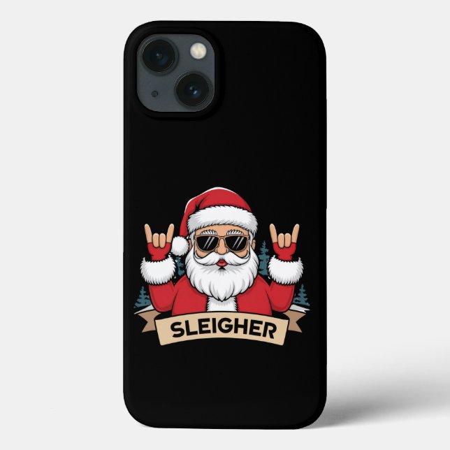 Christmas Sleigher Santa Rock Xmas Rocker  Case-Mate iPhone Case (Back)