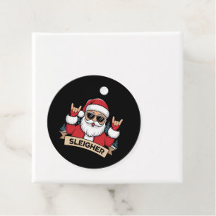 Christmas Sleigher Santa Rock Xmas Rocker Favour Tags