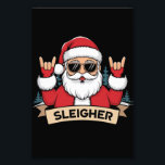 Christmas Sleigher Santa Rock Xmas Rocker  Photo Print<br><div class="desc">Christmas Sleigher Santa Rock Xmas Rocker</div>