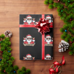 Christmas Sleigher Santa Rock Xmas Rocker  Wrapping Paper<br><div class="desc">Christmas Sleigher Santa Rock Xmas Rocker</div>