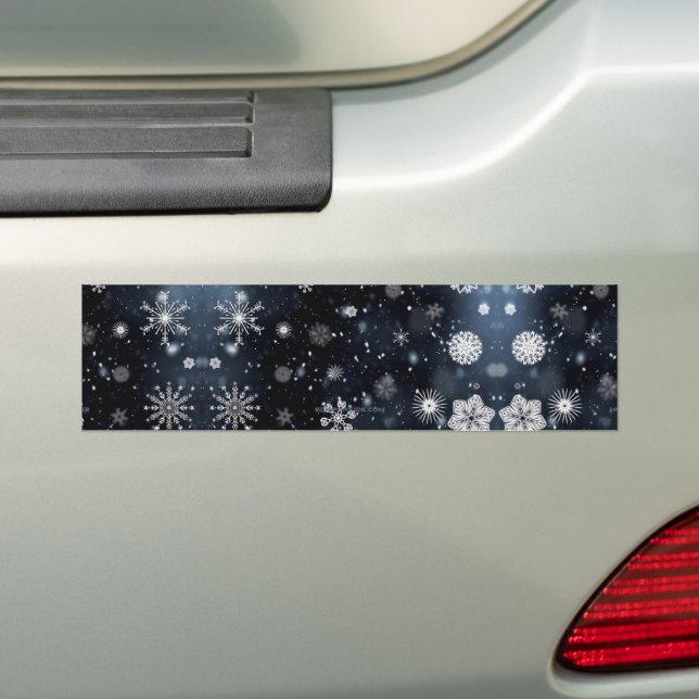 Christmas SlipperyJoe falling various shapes sizes Bumper Sticker (On Car)
