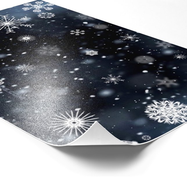 Christmas SlipperyJoe falling various shapes sizes Photo Print (Corner)