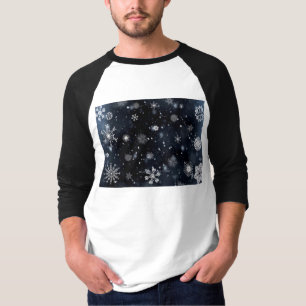 Christmas SlipperyJoe falling various shapes sizes T-Shirt