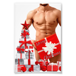 Christmas SlipperyJoe gay pride gifts LGBTQIA wrap Photo Print