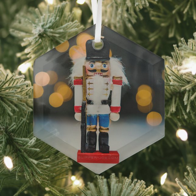Christmas SlipperyJoe nutcracker figurine ornament (Insitu)