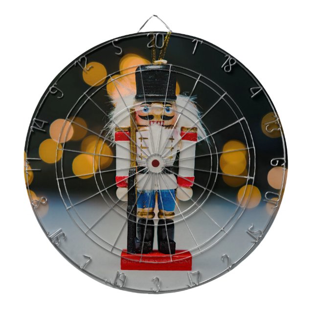 Christmas SlipperyJoe nutcracker figurine ornament Dartboard (Front)