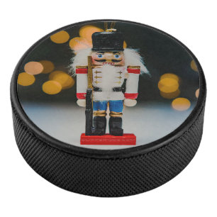 Christmas SlipperyJoe nutcracker figurine ornament Hockey Puck