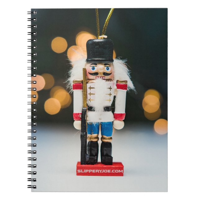 Christmas SlipperyJoe nutcracker figurine ornament Notebook (Front)