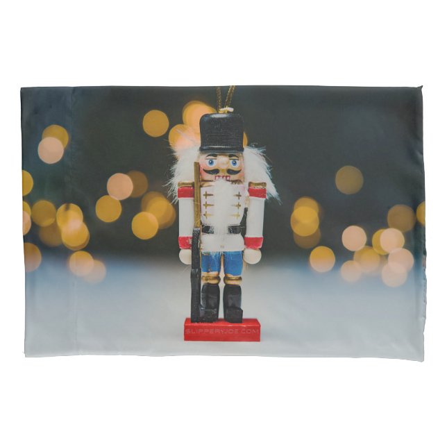 Christmas SlipperyJoe nutcracker figurine ornament Pillowcase (Front)