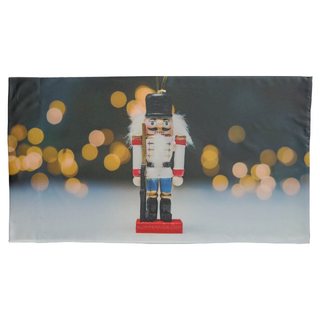 Christmas SlipperyJoe nutcracker figurine ornament Pillowcase (Front)
