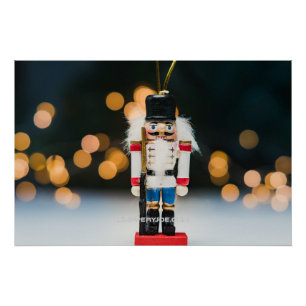 Christmas SlipperyJoe nutcracker figurine ornament Poster
