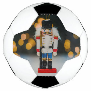 Christmas SlipperyJoe nutcracker figurine ornament Soccer Ball