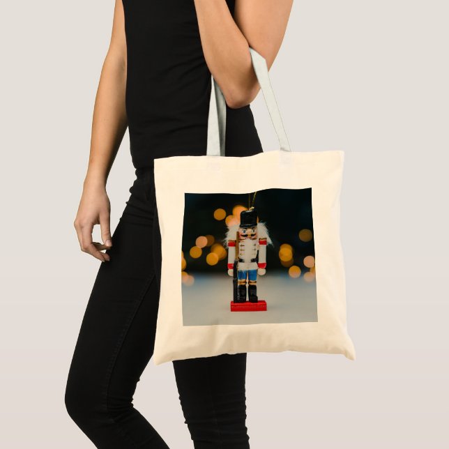 Christmas SlipperyJoe nutcracker figurine ornament Tote Bag (Front (Product))