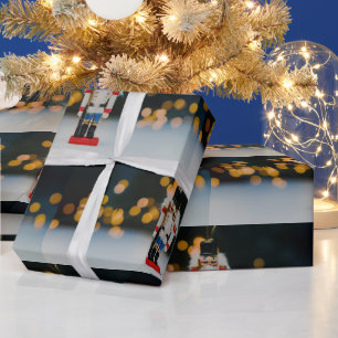 Christmas SlipperyJoe nutcracker figurine ornament Wrapping Paper