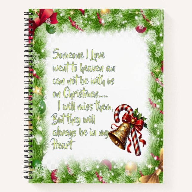 Christmas slogan  notebook (Front)