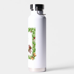 Christmas slogan  water bottle