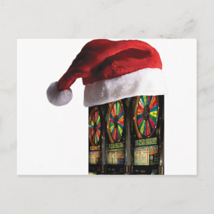 Christmas Slot Machine Holiday Postcard